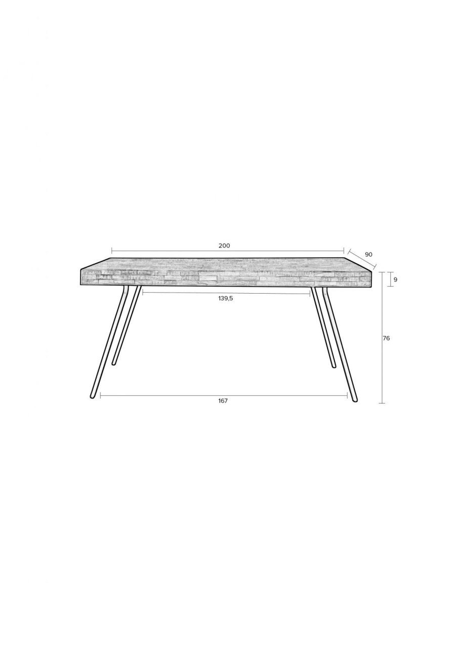 Eettafel Jack nu als showmodel flink  afgeprijsd