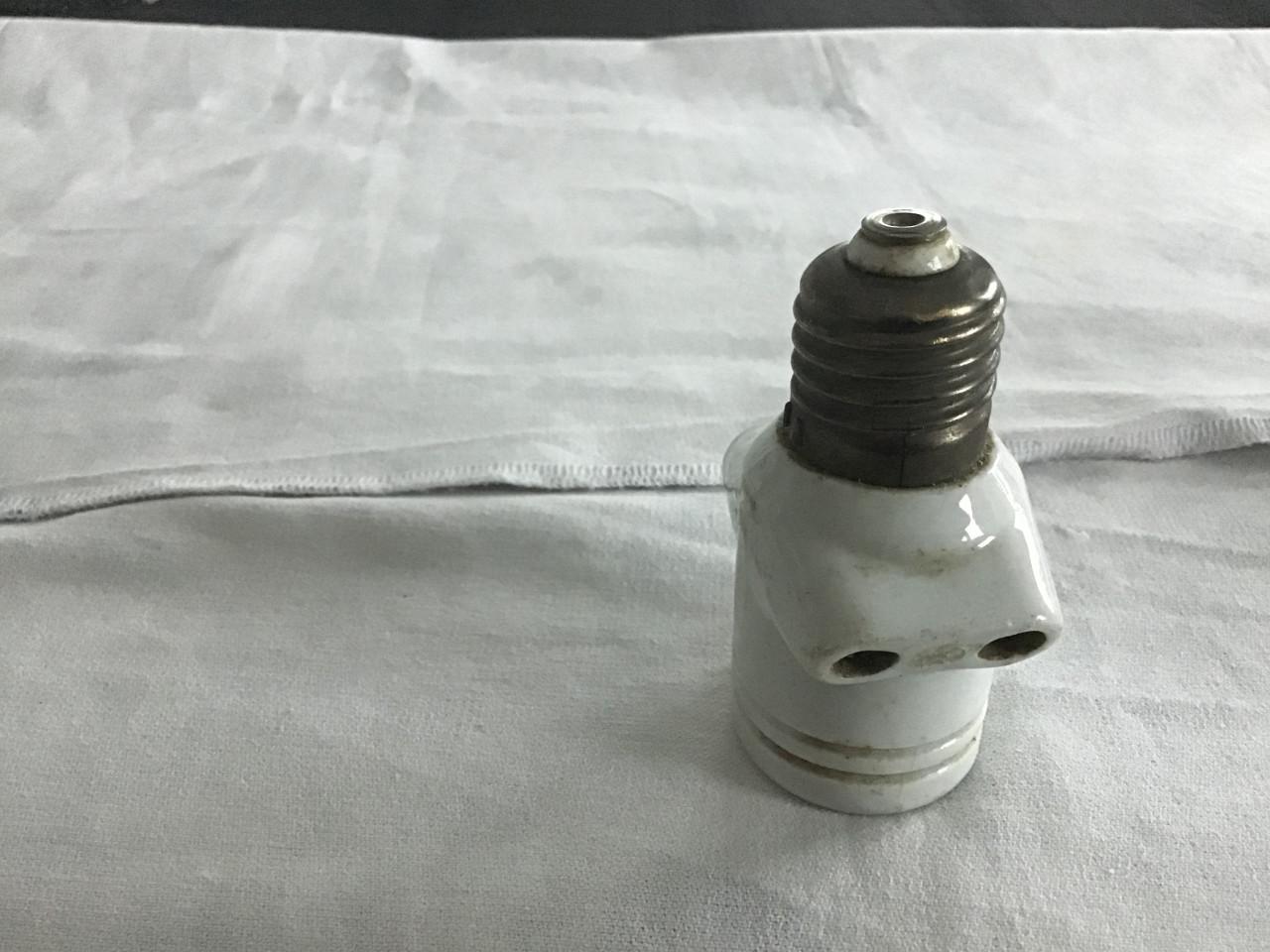 E27 fitting verloopstekker porcelein