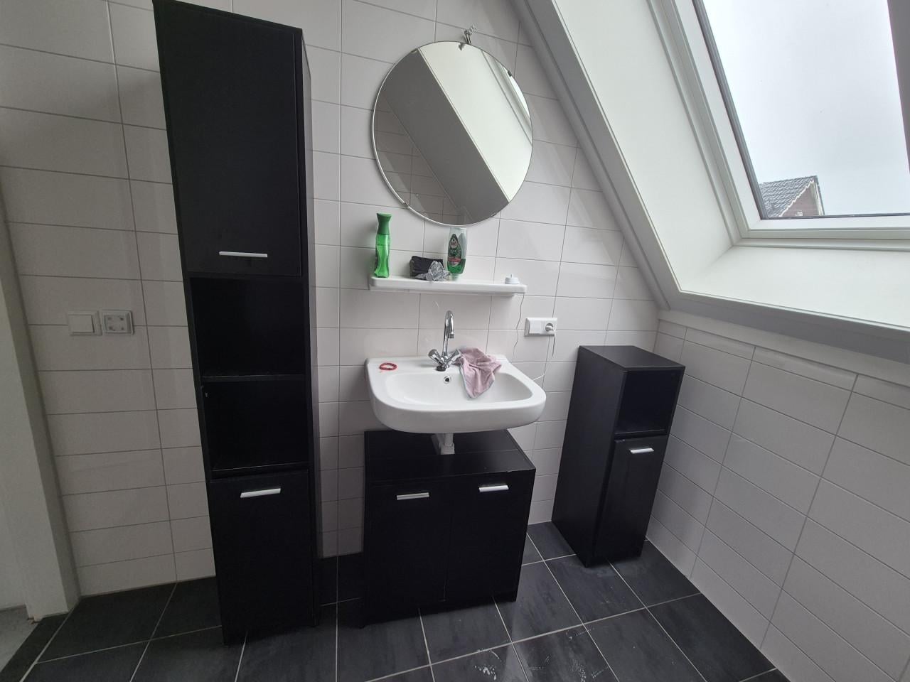 VidaXL 3-delige badkamermeubelset zwart eiken | nieuwprijs ± €269
