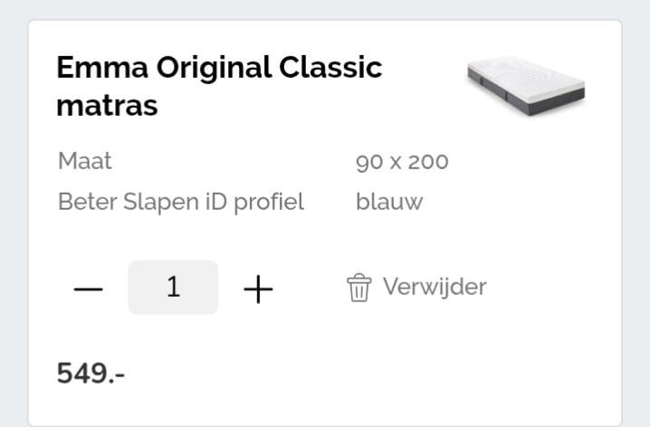 Matras Emma + lattenbodem