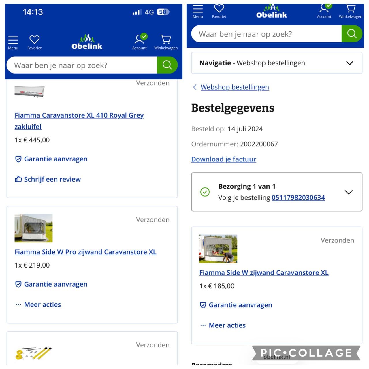 Fiamma Zakluifel met 2 zijkanten