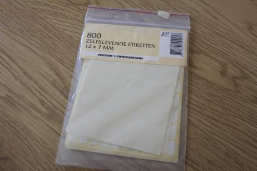 Zelfklevende etiketten