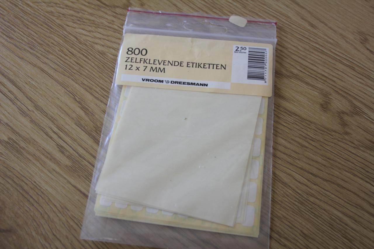 Zelfklevende etiketten