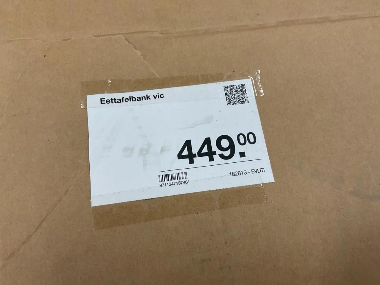 Nieuwe tuinbank in Teakhout 215 cm in verpakking