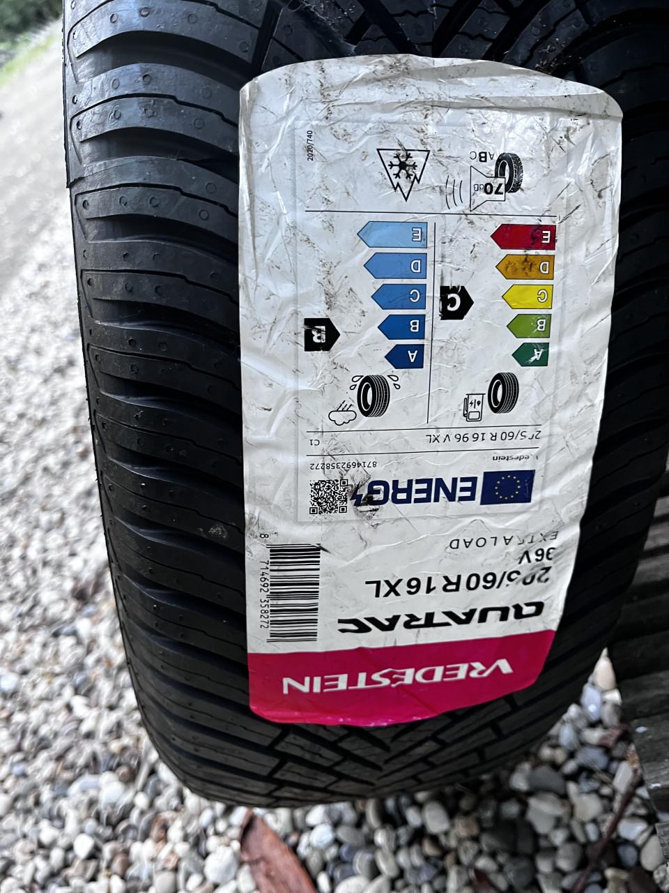 Nieuwe all season band Vredestein 205/60/16