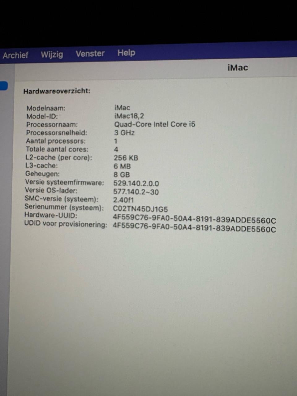 Apple iMac 21,5” 2017 4K Retina | i5 3.0GHz | 8GB RAM |