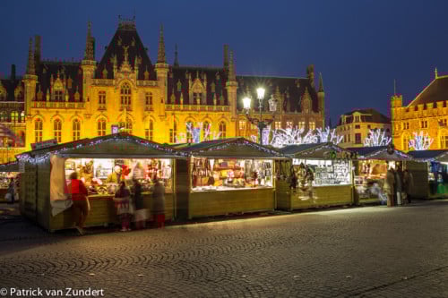 Kerstmarkt “Wintergloed” bezoeken in Brugge (België).