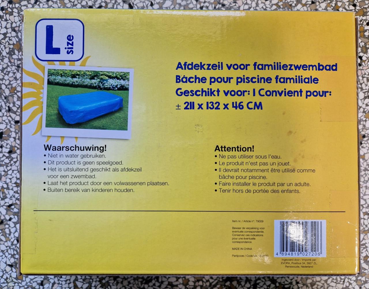 Opblaasbaar zwembad inclusief afdekzeil - nieuw in doos