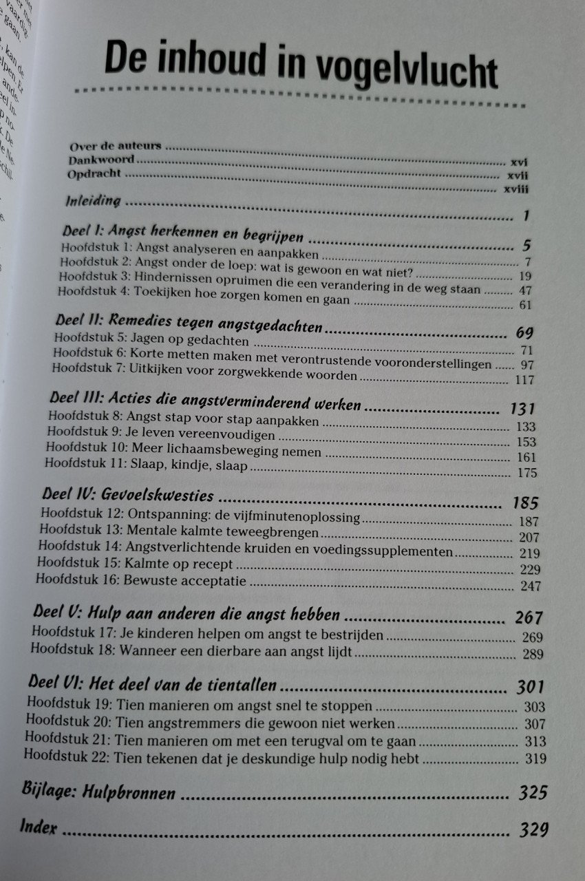Angst overwinnen voor Dummies, door   C.H. Elliot en L.L. Smith