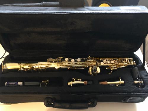 Blase rechte sopraan saxofoon