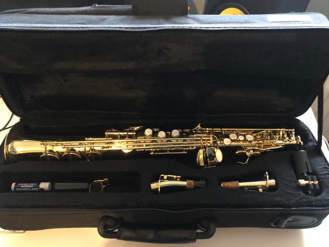 Blase rechte sopraan saxofoon