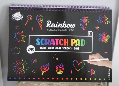 Rainbow scratch pad