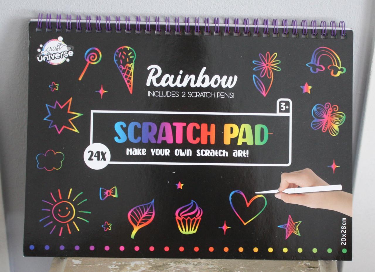 Rainbow scratch pad