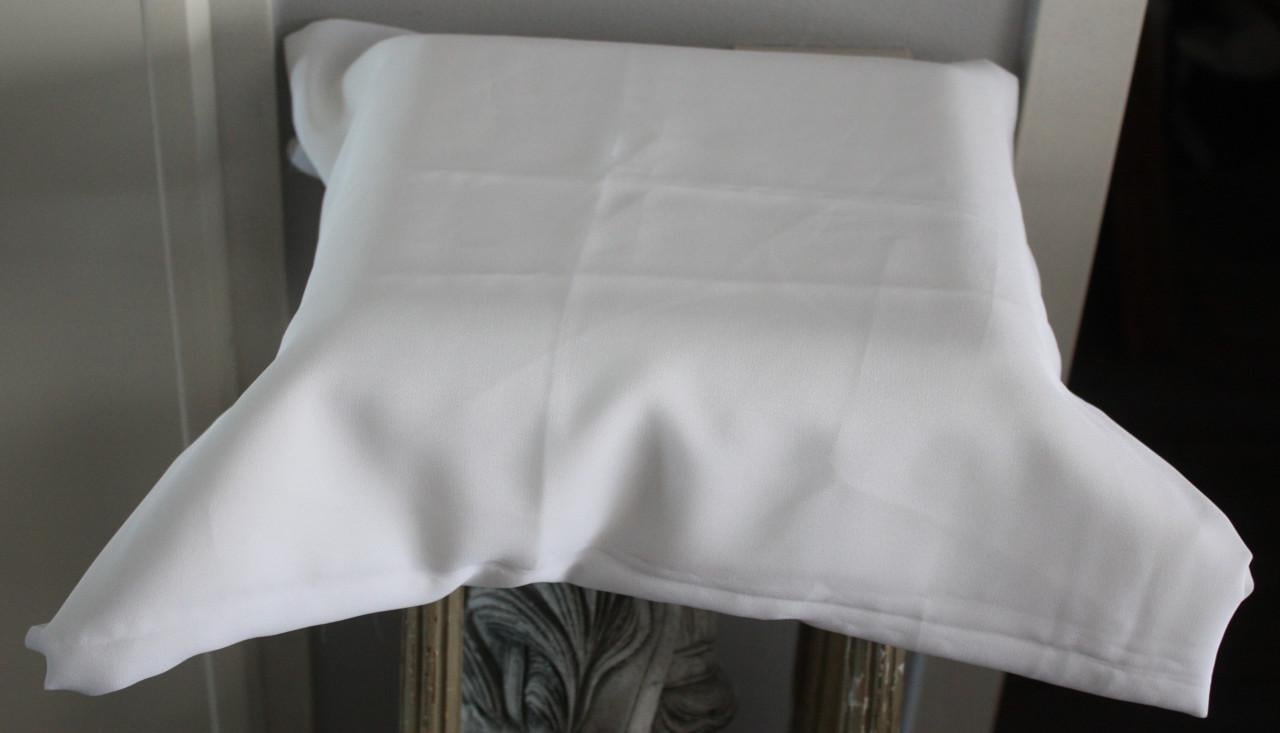 Witte  glade lap stof