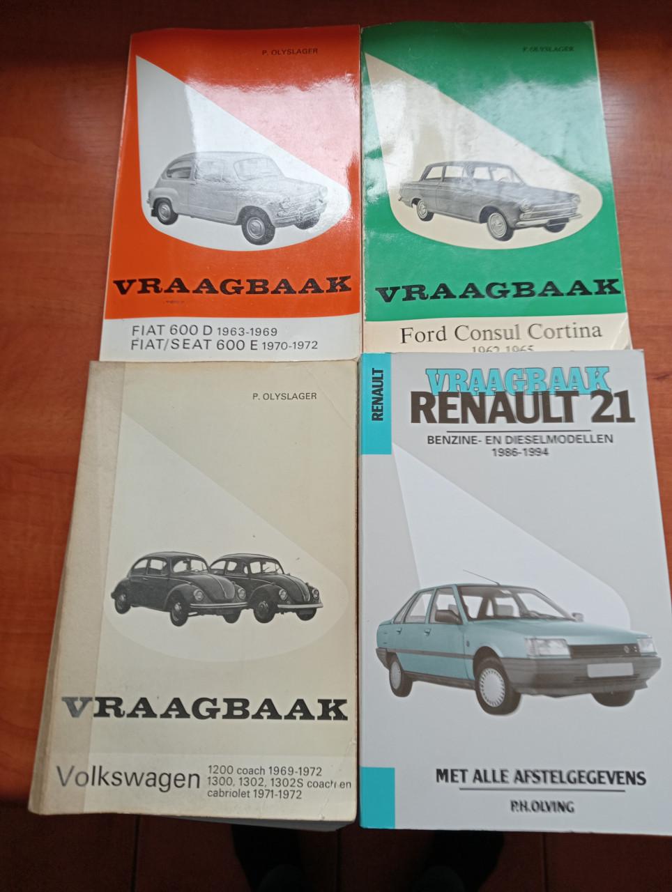 Vraagbaak onderhouds boekjes oldtimers