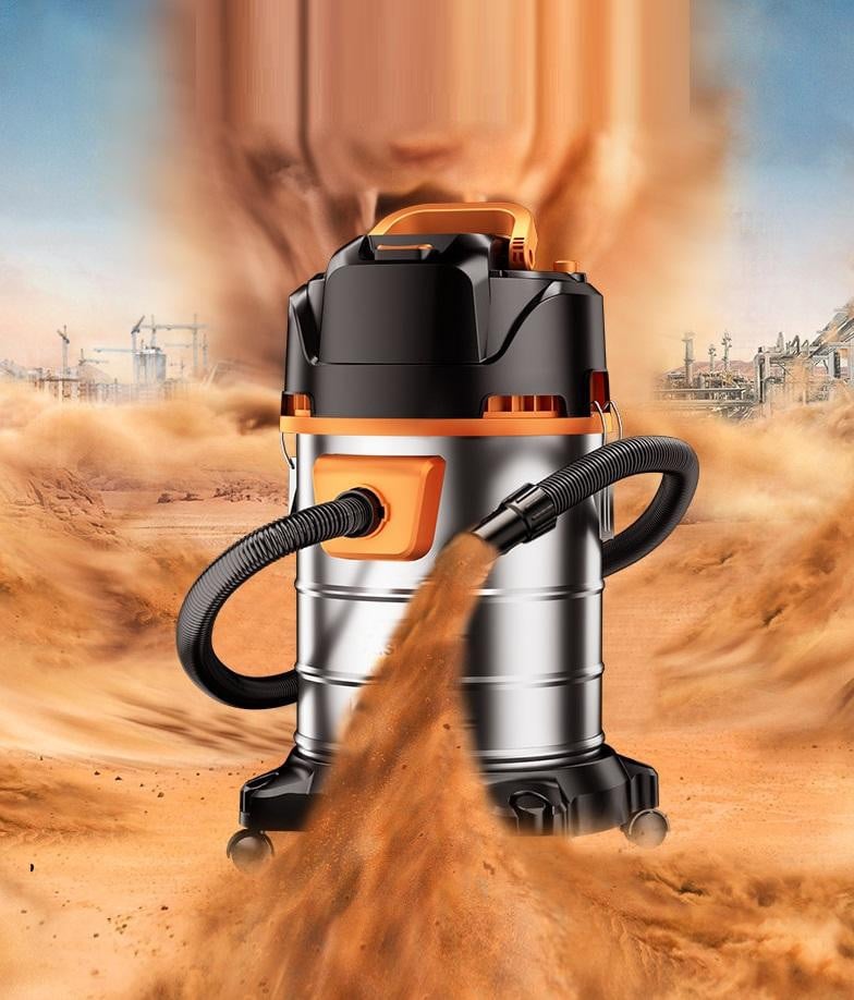 Industriële Nat- en Droogzuiger – 1500Watt – 30L Capaciteit