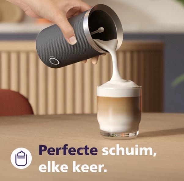 Philips baristina met melkopschuimer zwart  NIEUW