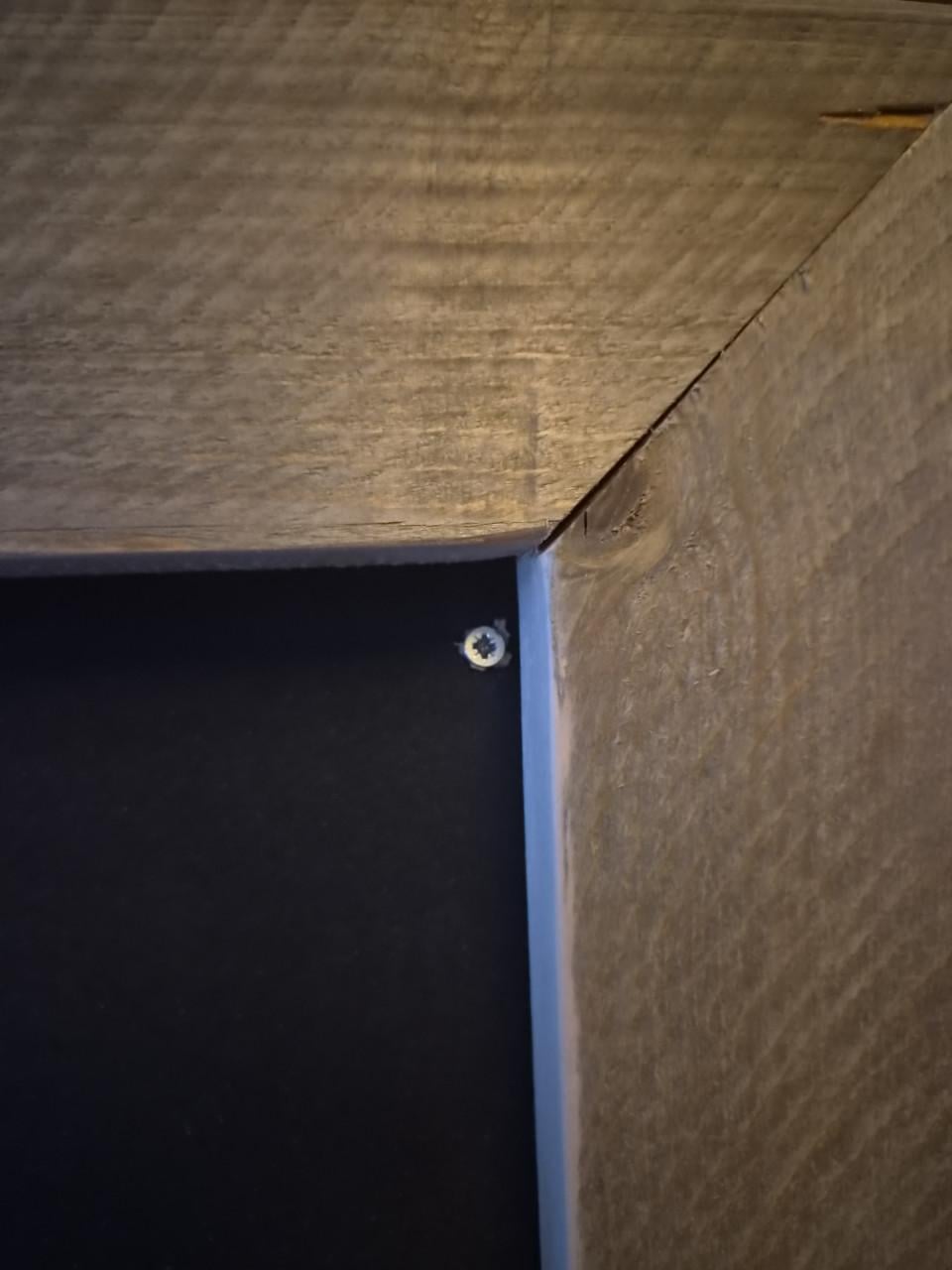 Krijtbord met houten rand 130×66