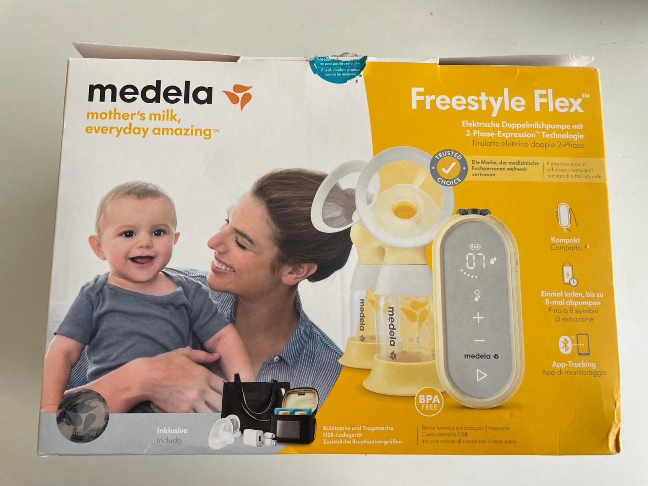 Nieuw Medela freestyle fex (complete doos ) + veel extra