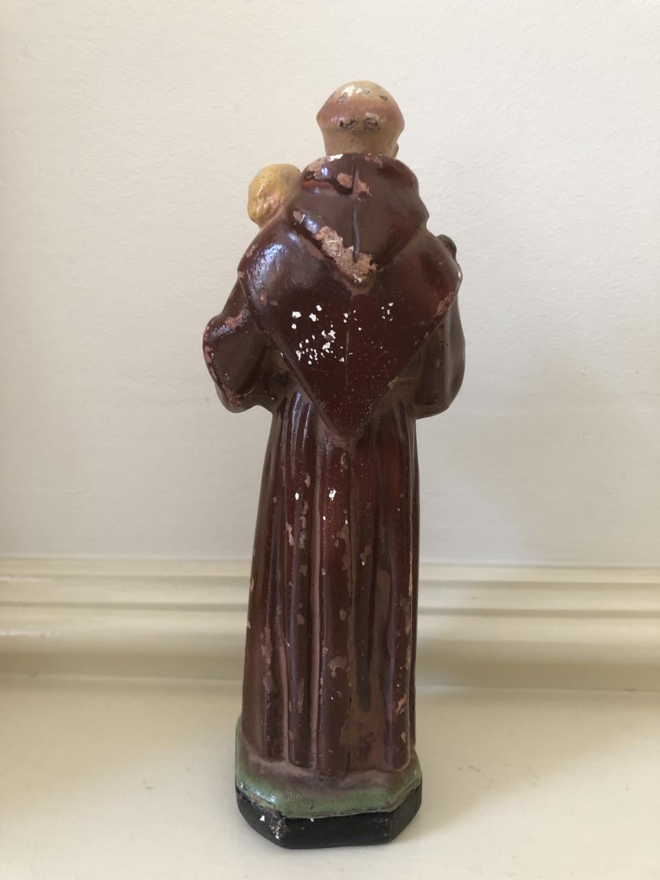 Mooi brocante heilig st. Antonius beeldje