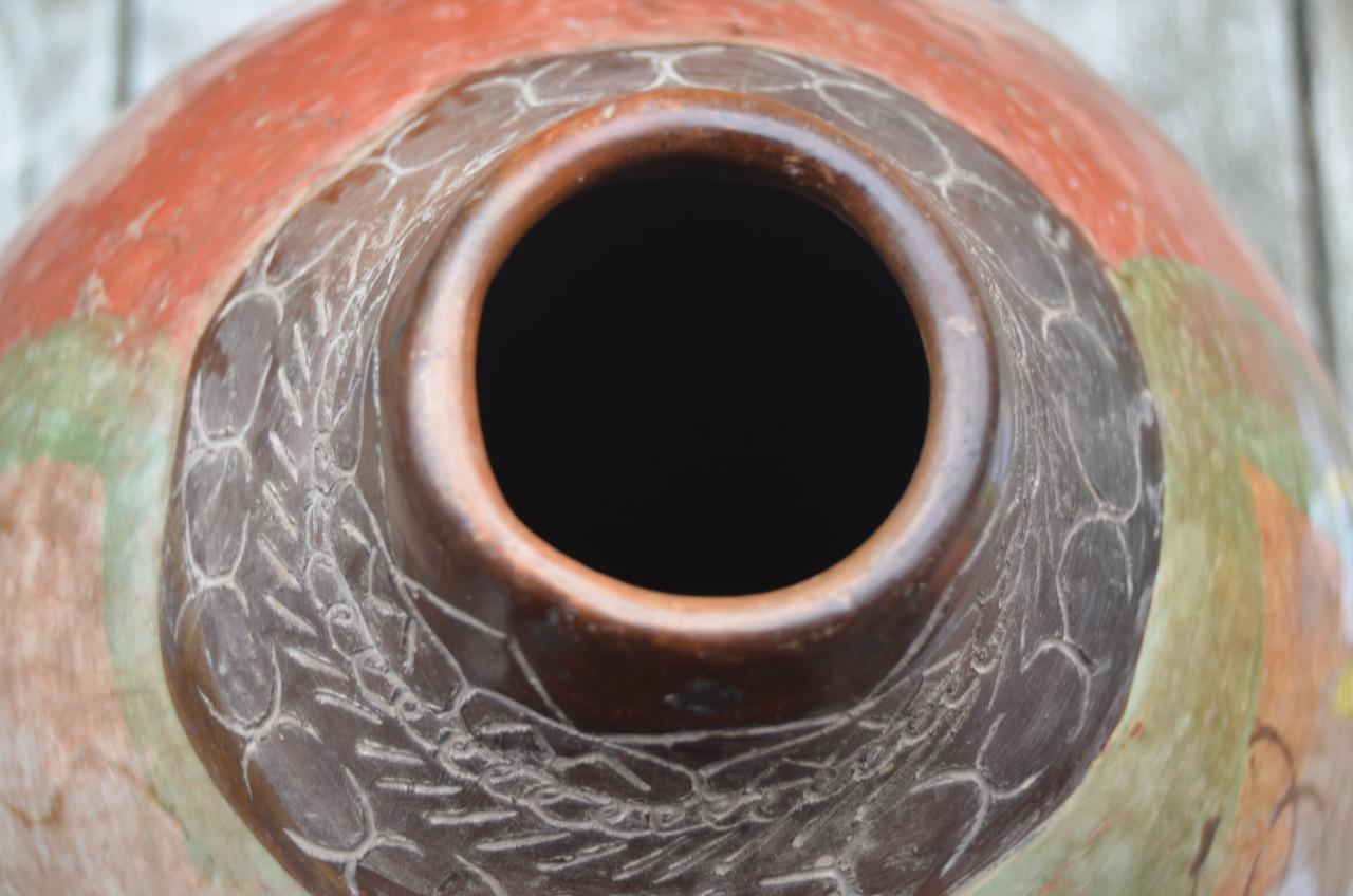 Prachtige Peruaanse pot, aardewerk. (2)