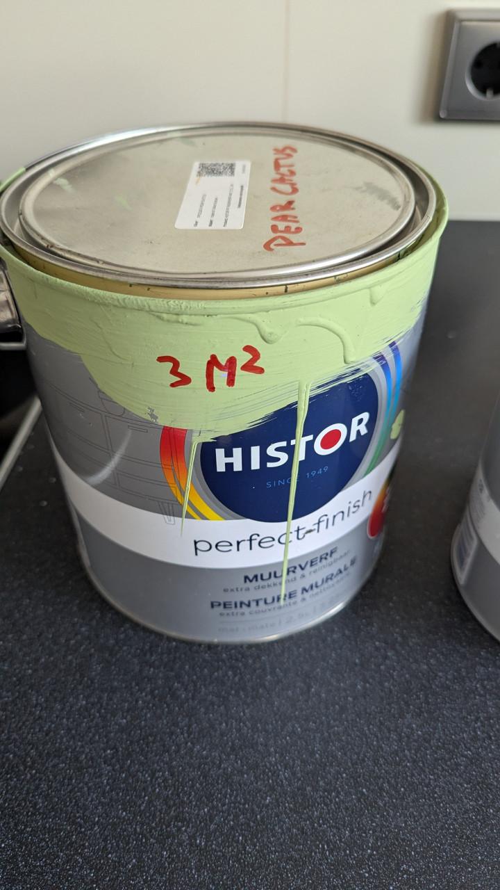 Histor muurverf Lila en groen