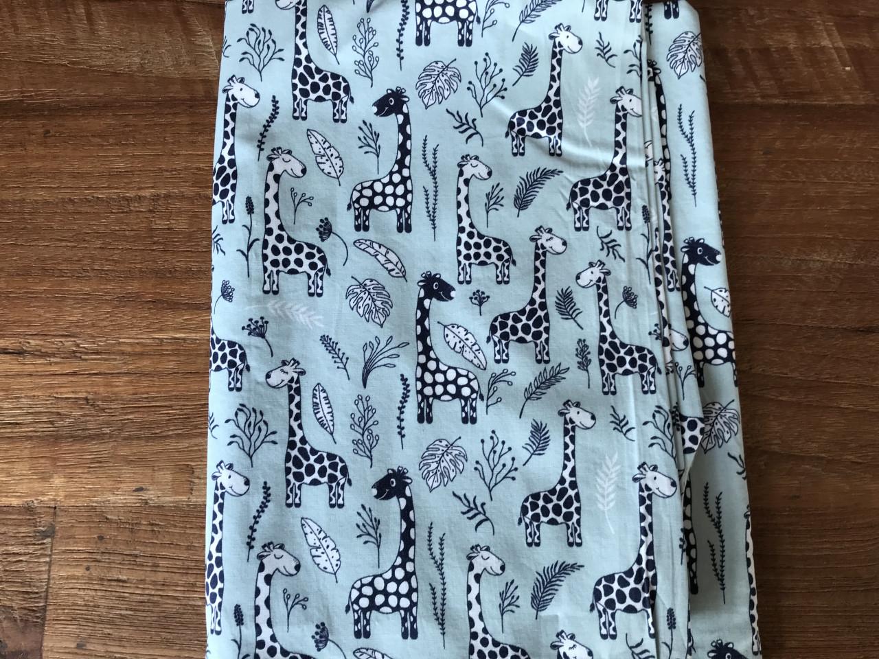 Katoen blaue met giraffe