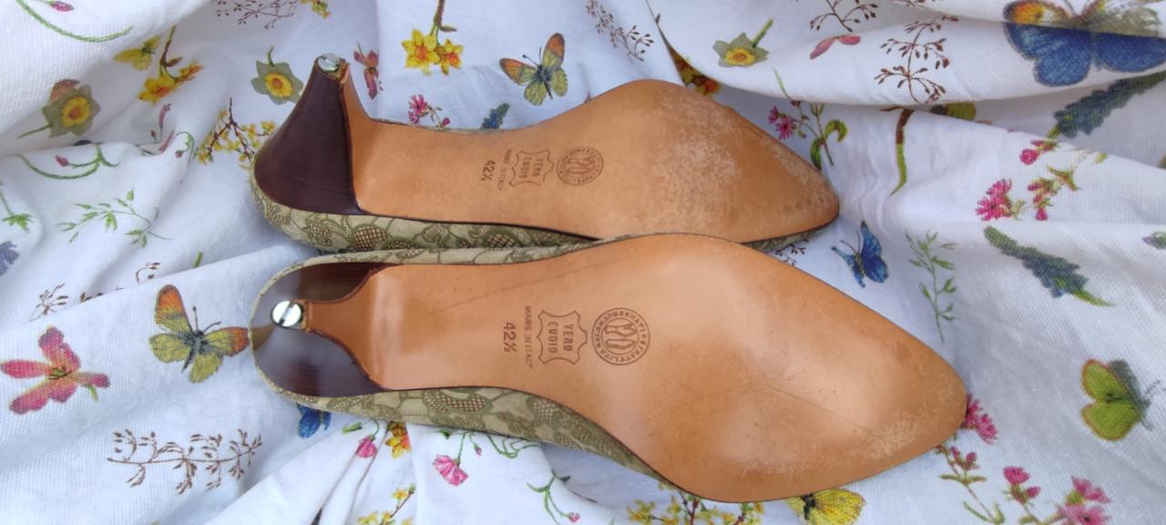Dames Studio Zanon hoge pumps maat 42.5, groen, zo goed als nieuw