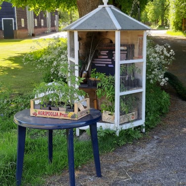 Planten stalletje aan de dijk