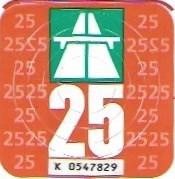 AUTOBAANVIGNET Zwitserland