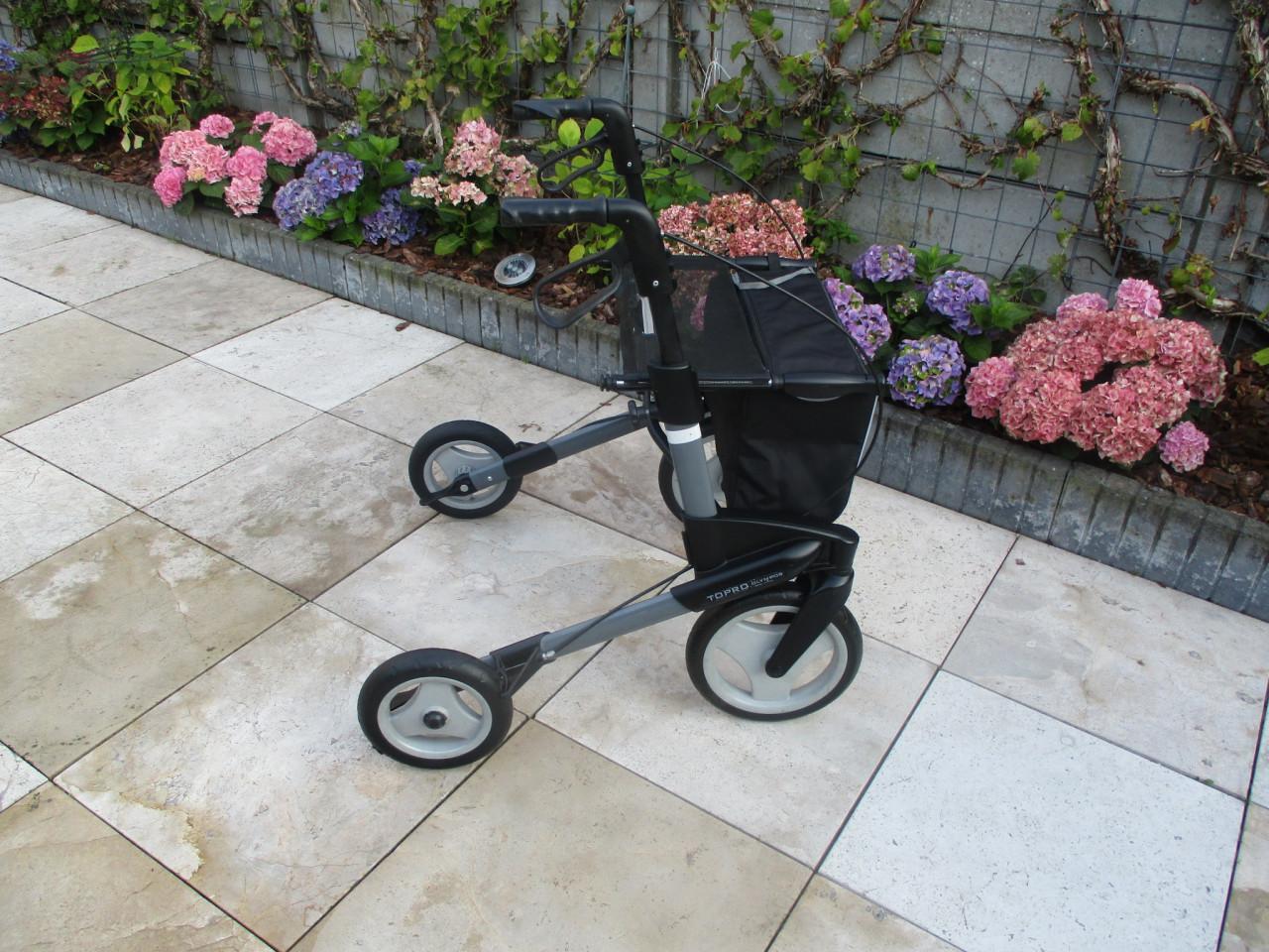 Zgan Topro Olympos opvouwbare lichtgewicht rollator met grote Softwielen