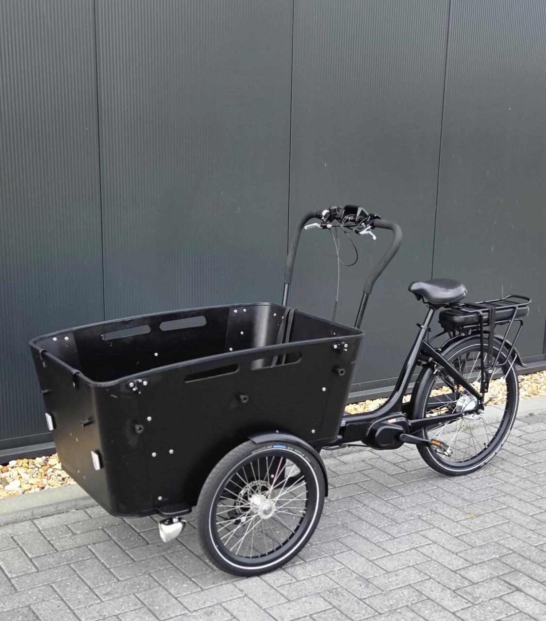 Prachtige Vogue Carry 3 Elektrische Driewielbakfiets  Matzwart (2392 km)