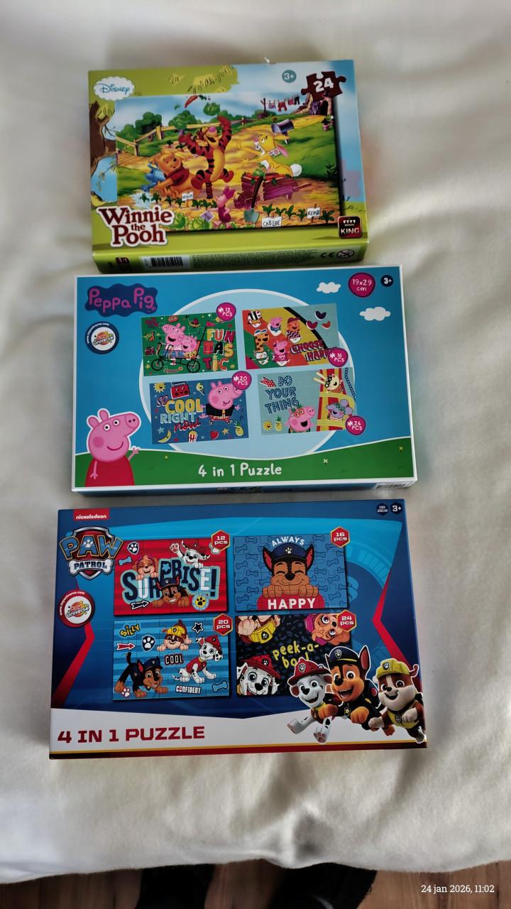 Diverse kinderpuzzels (3+ jaar)