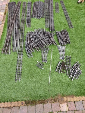 Te koop : LGB vernikkelde rails.
