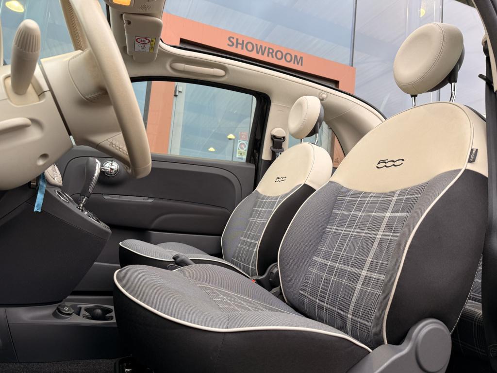 Fiat 500 cabrio lounge 1.2 | automaat | parkeersensoren | led | bluetooth |