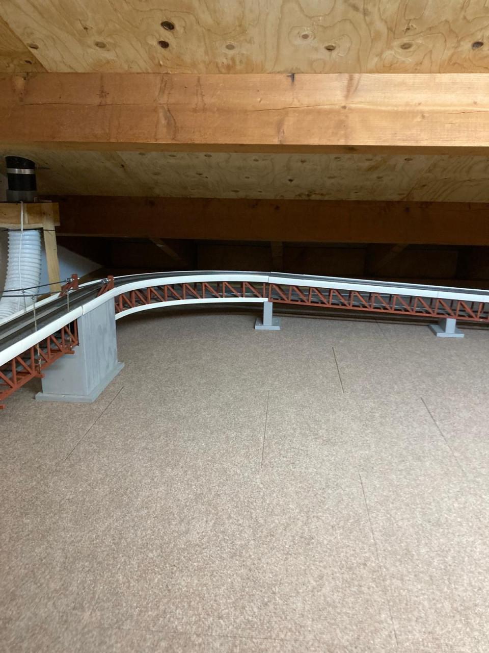Hangbrug modelspoorbaan H0