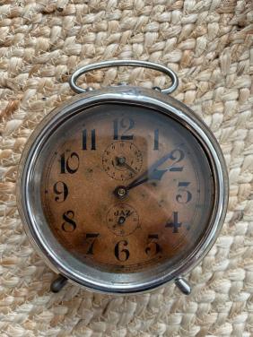 Franse 1920 antieke wekker alarm klok
