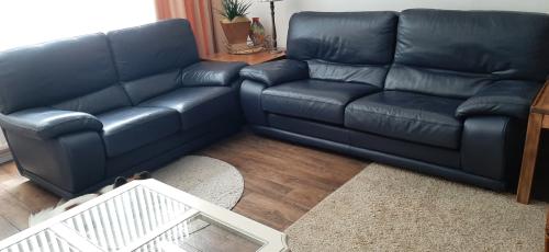 Leolux leder 2,5 en 2 zits bankstel