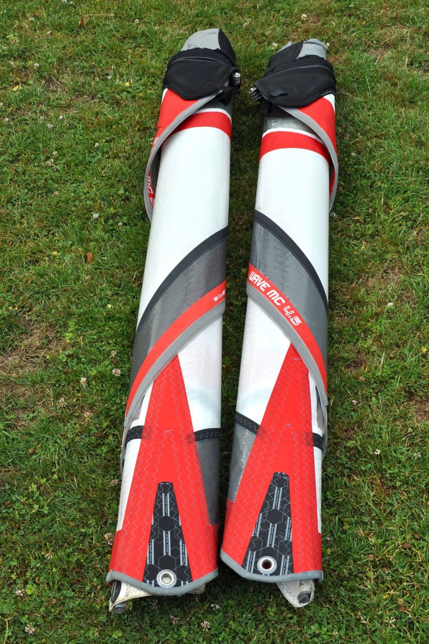 Set van 4.5 en 5.3m2 GunSails Wave MC zeilen