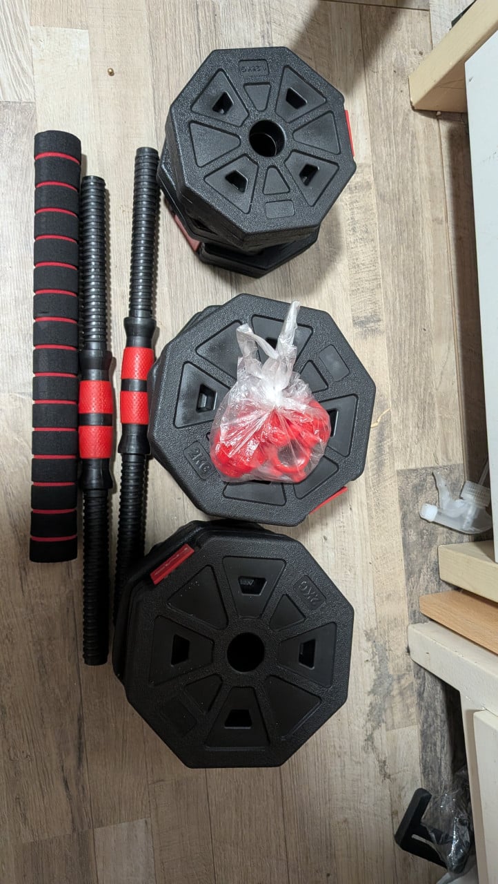 HMS verstelbare halter- en dumbbell set