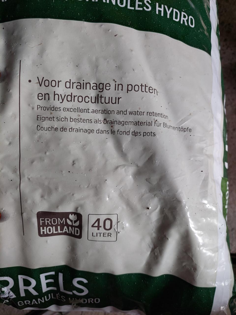 Grote zak (40 liter) hydrokorrels van pokon NIEUW