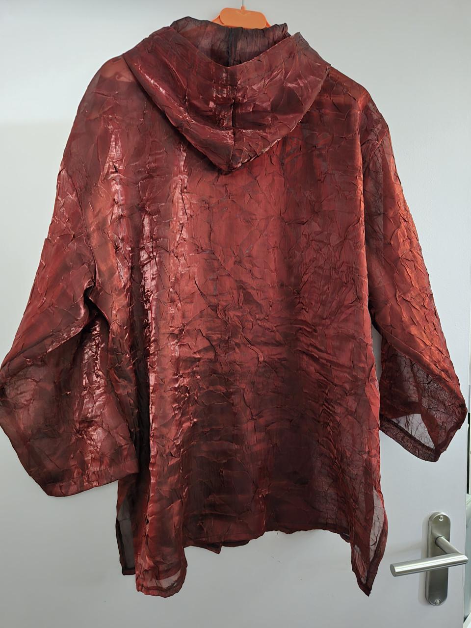 Transparante bordeauxrode blouse Maat L van het merk Free Zone Collection