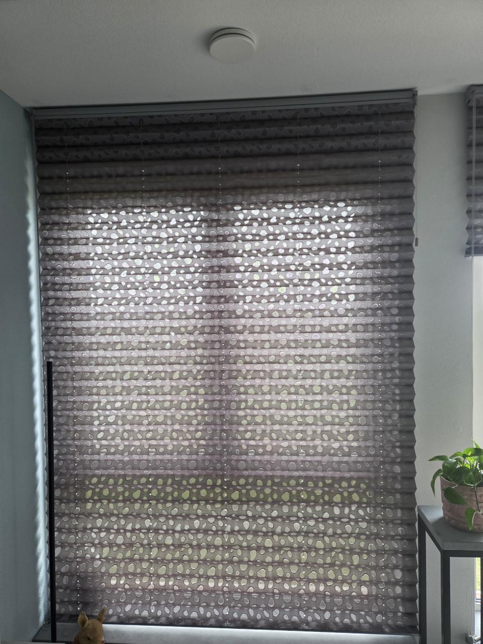 Plisségordijnen 3 stuks