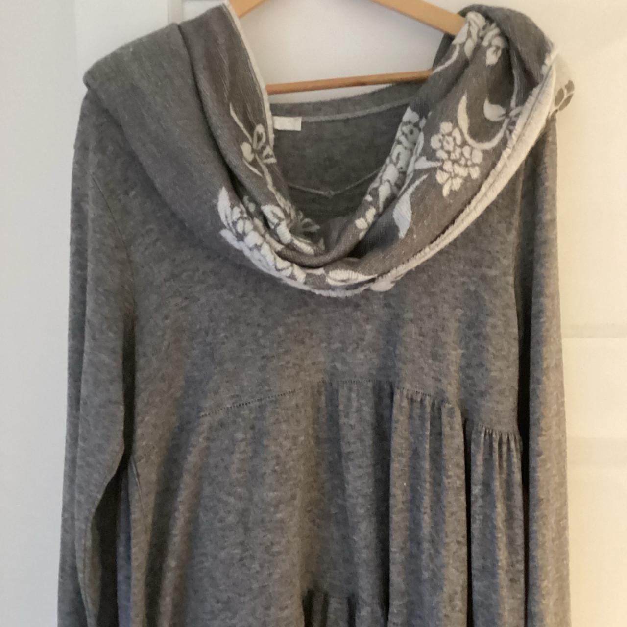 Lekker warme winterjurk met grote sjaal xl