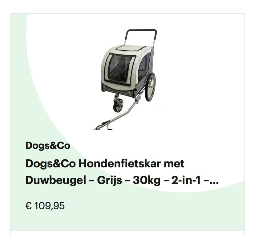 Dogs & co hondenfiets en duwkar