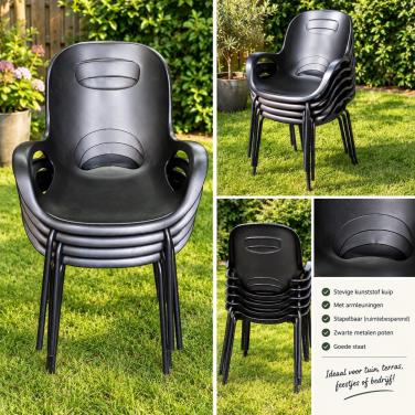 Set Umbra stoelen zwart (4 stuks)