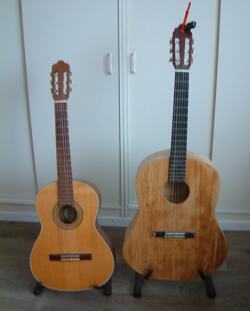 Grote maat gitaar nylon snaren    super mooie klank