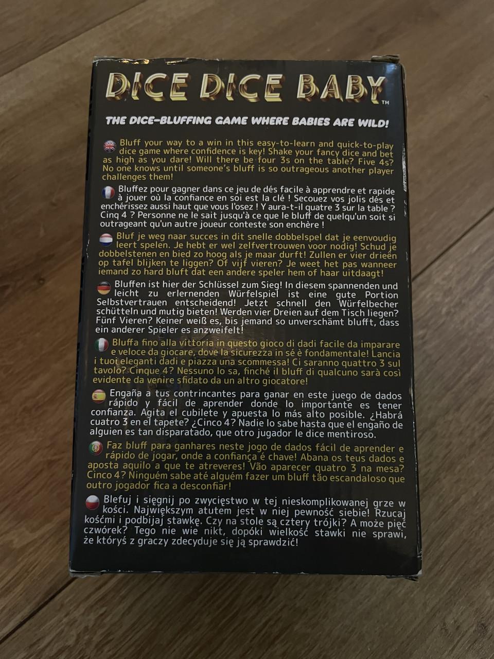 Nieuw dice dice baby spel
