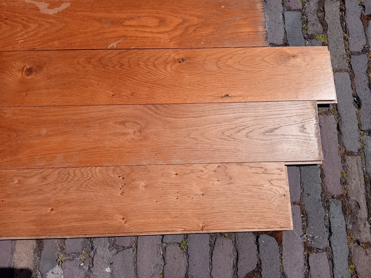Massieve eiken vloer