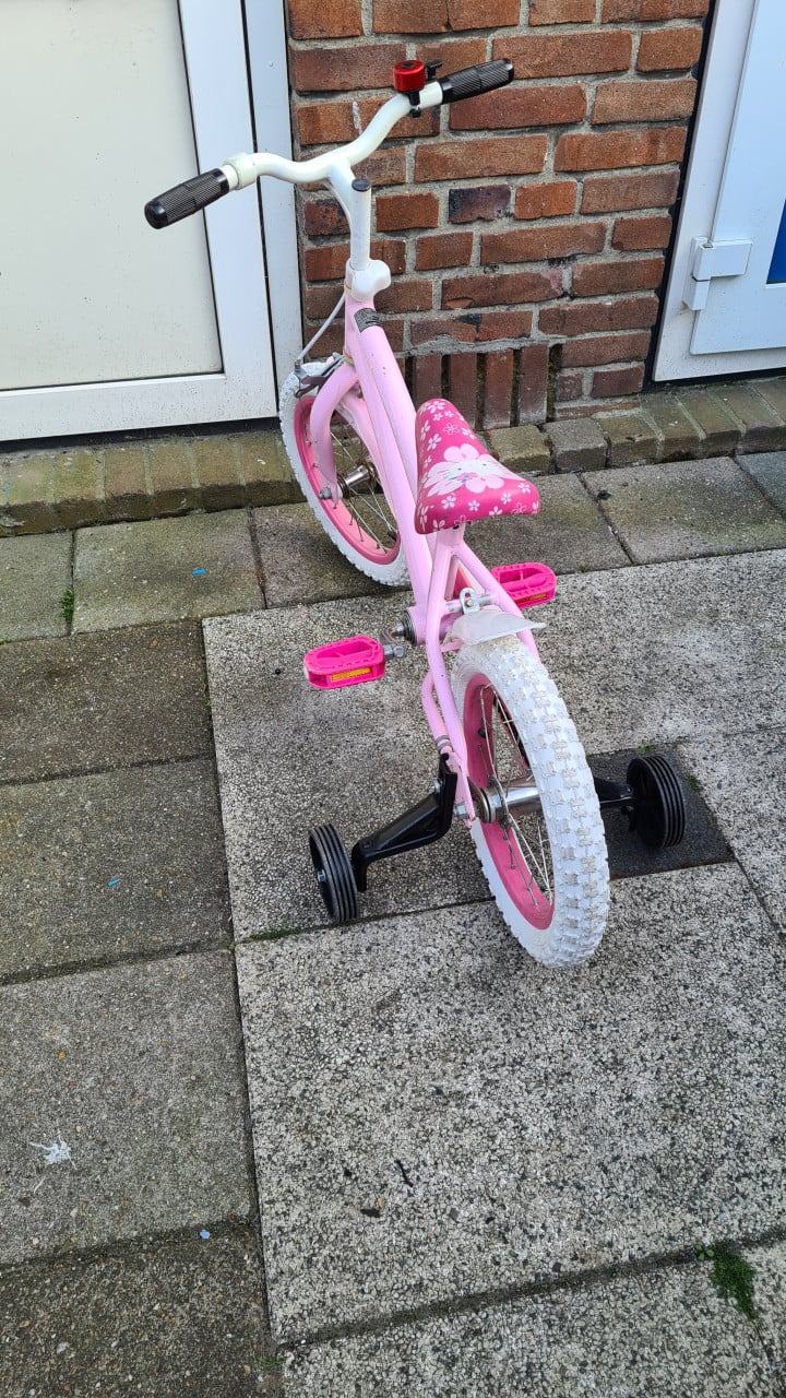 Meisjes fiets merk Hello Kitty - 14 inch-trap rem achter